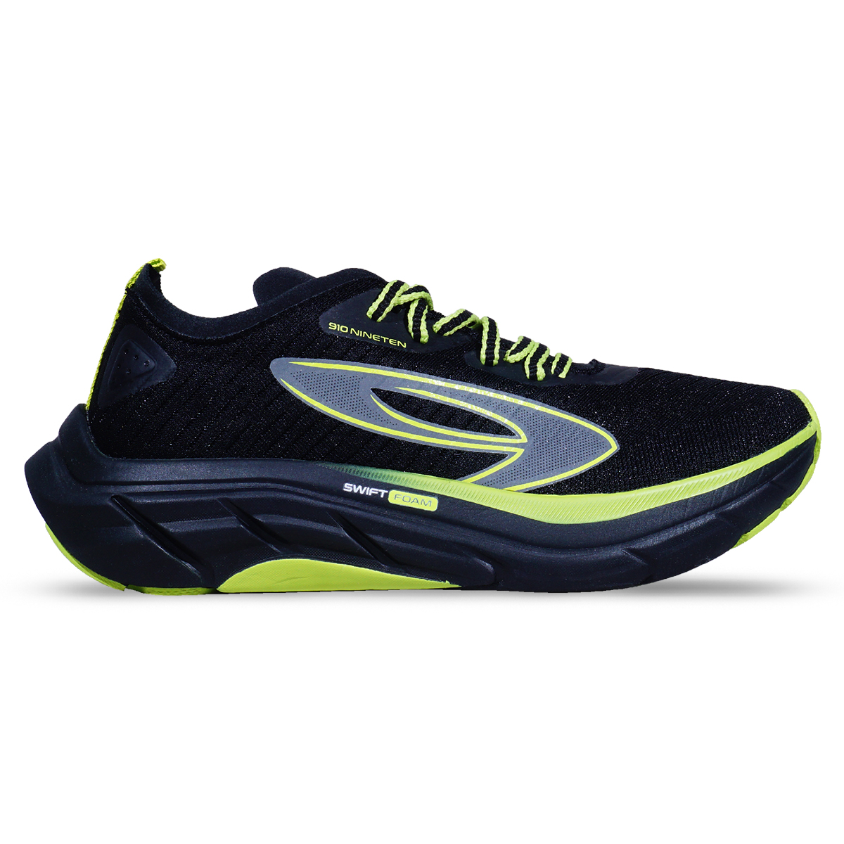 Sepatu Running 910 Hiroshi Rn Lite - Hitam/Hijau/Neon