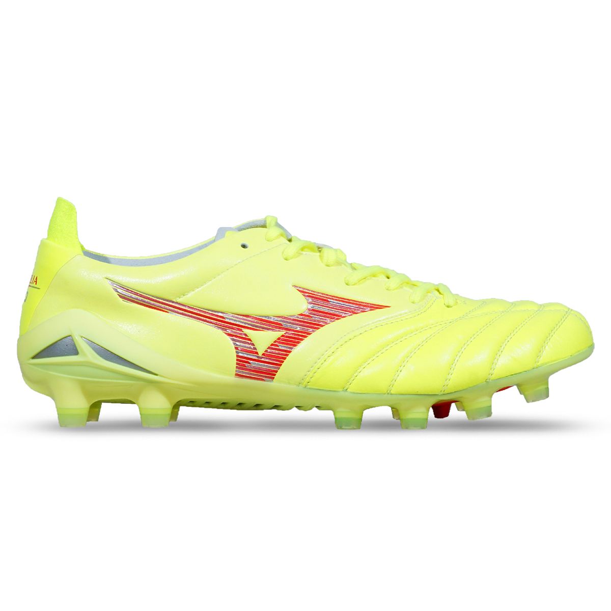 Sepatu Bola Mizuno Morelia Neo IV Elite P1GA243245 - Safety Yellow/Fiery Coral 2/Safety Yellow