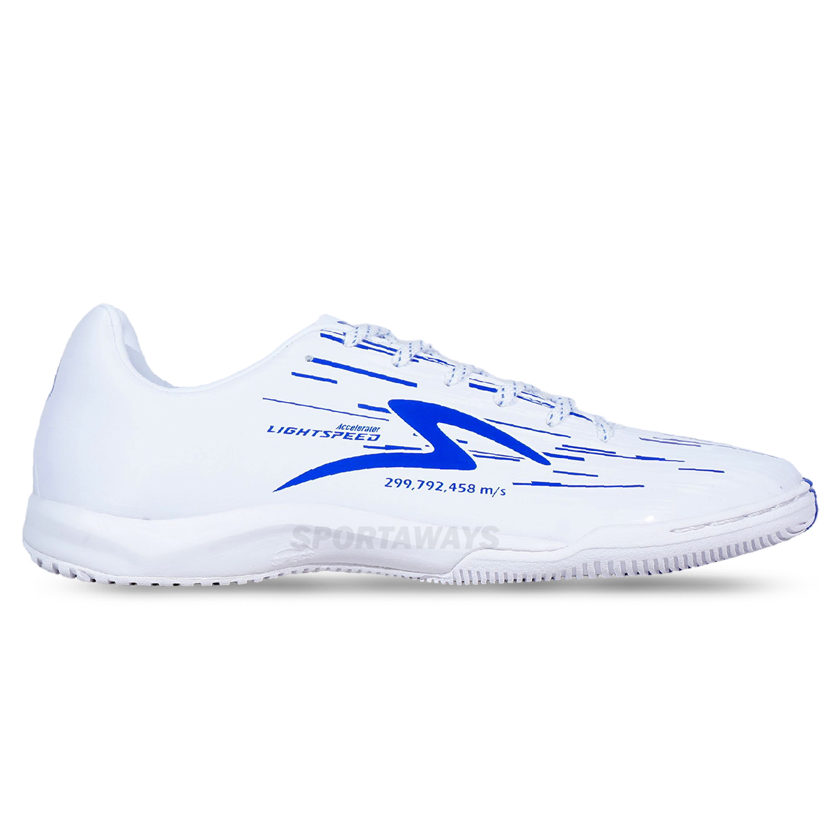 Sepatu Futsal Specs Lightspeed Reborn IN - White/Dazzling Blue