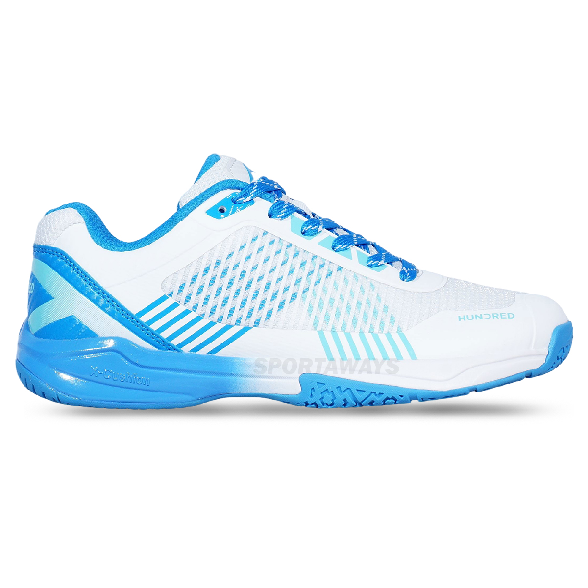Sepatu Badminton Hundred Beast Max HBFS-4M111-5 - White/Blue