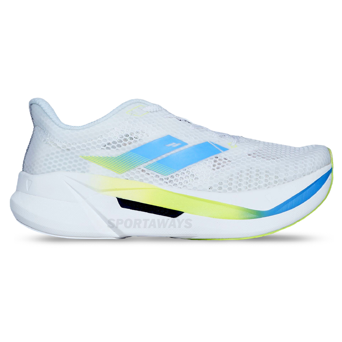 Sepatu Running Mills Enerpro Zenith - White/Ocean Blue/Neon Lime