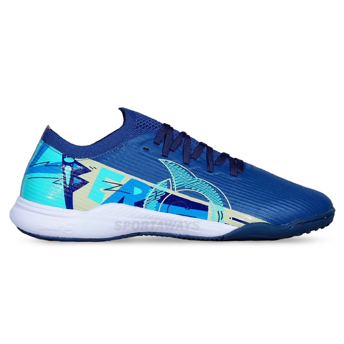 Sepatu Futsal Ortuseight Catalyst Liberte V4 IN - Navy/Aqua
