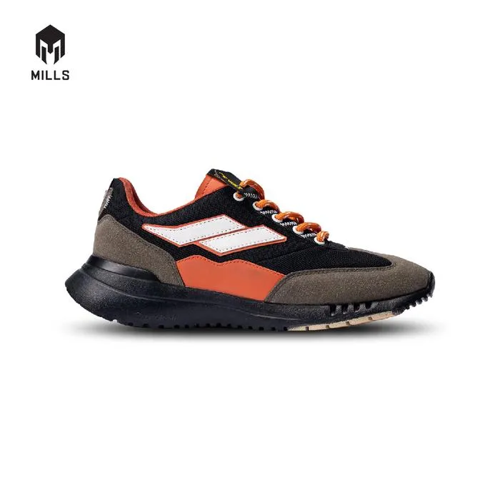 Sepatu Casual Mills Revolt Raze REP - Black/Green/Orange