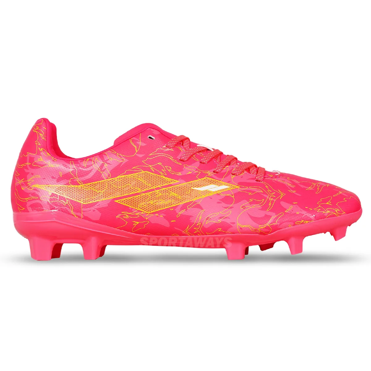 Sepatu Bola Mills Flame 2.0 FG - Neon Pink/Yellow Mustard