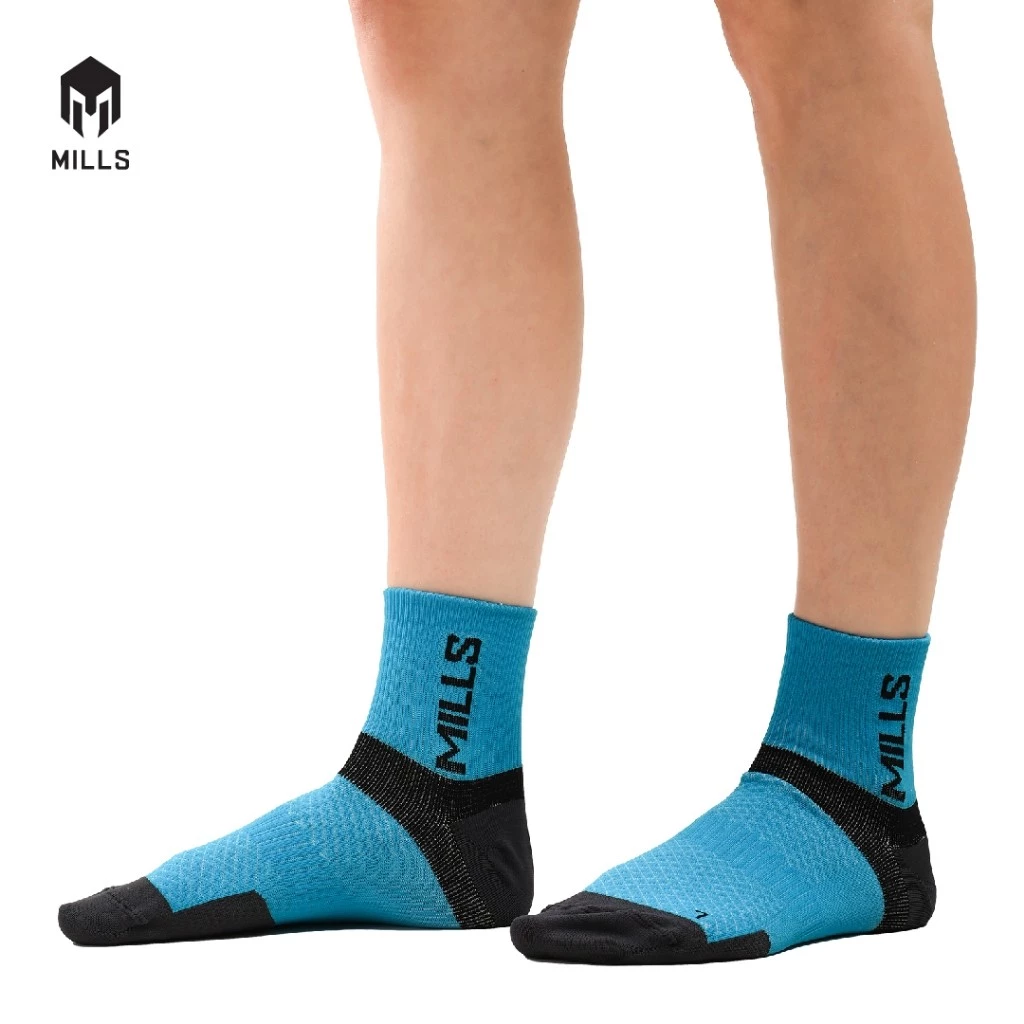 Kaos Kaki Mills Gama Short Sock A1 4002 - Teal/Black